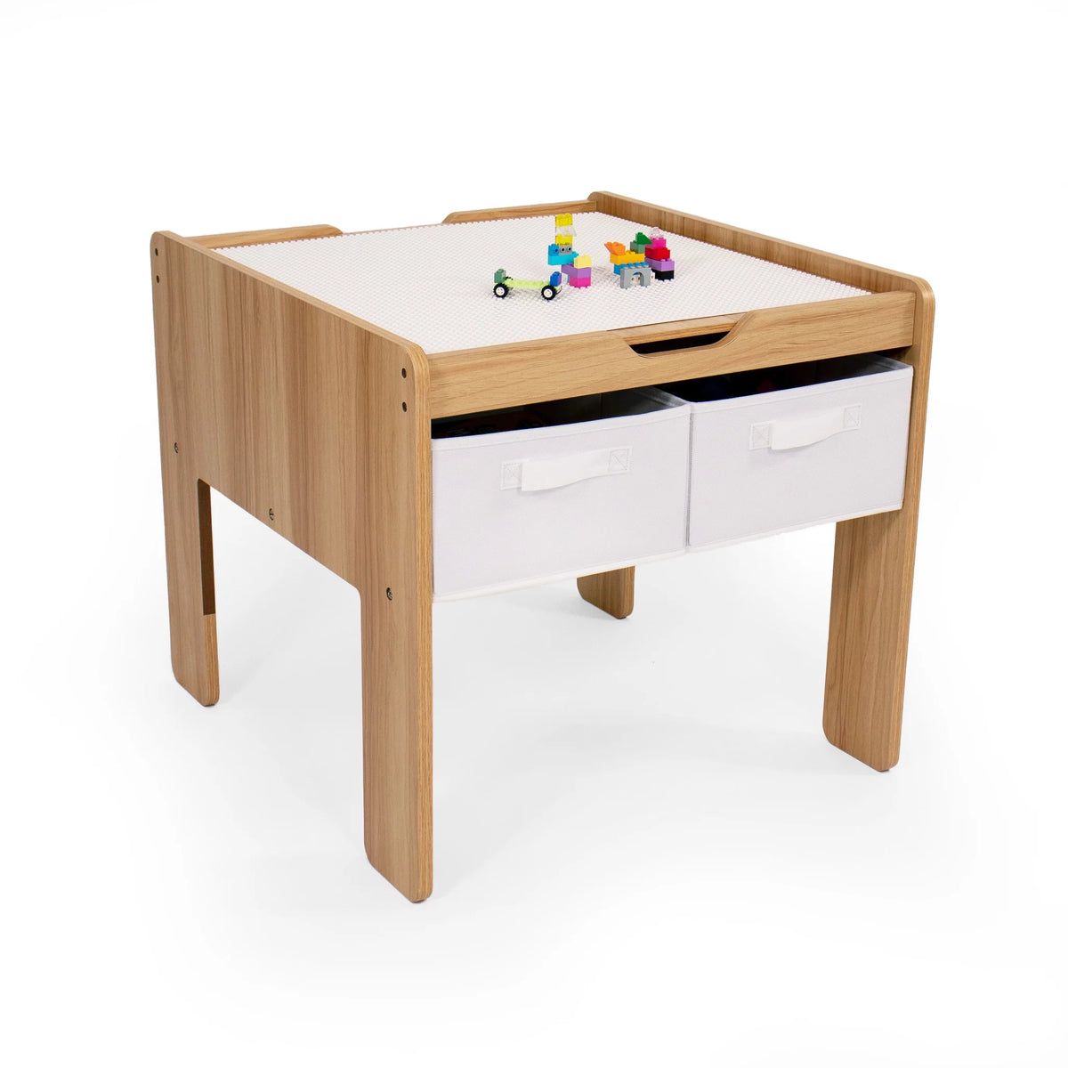 Kids Wood Table with 4 Bins P944