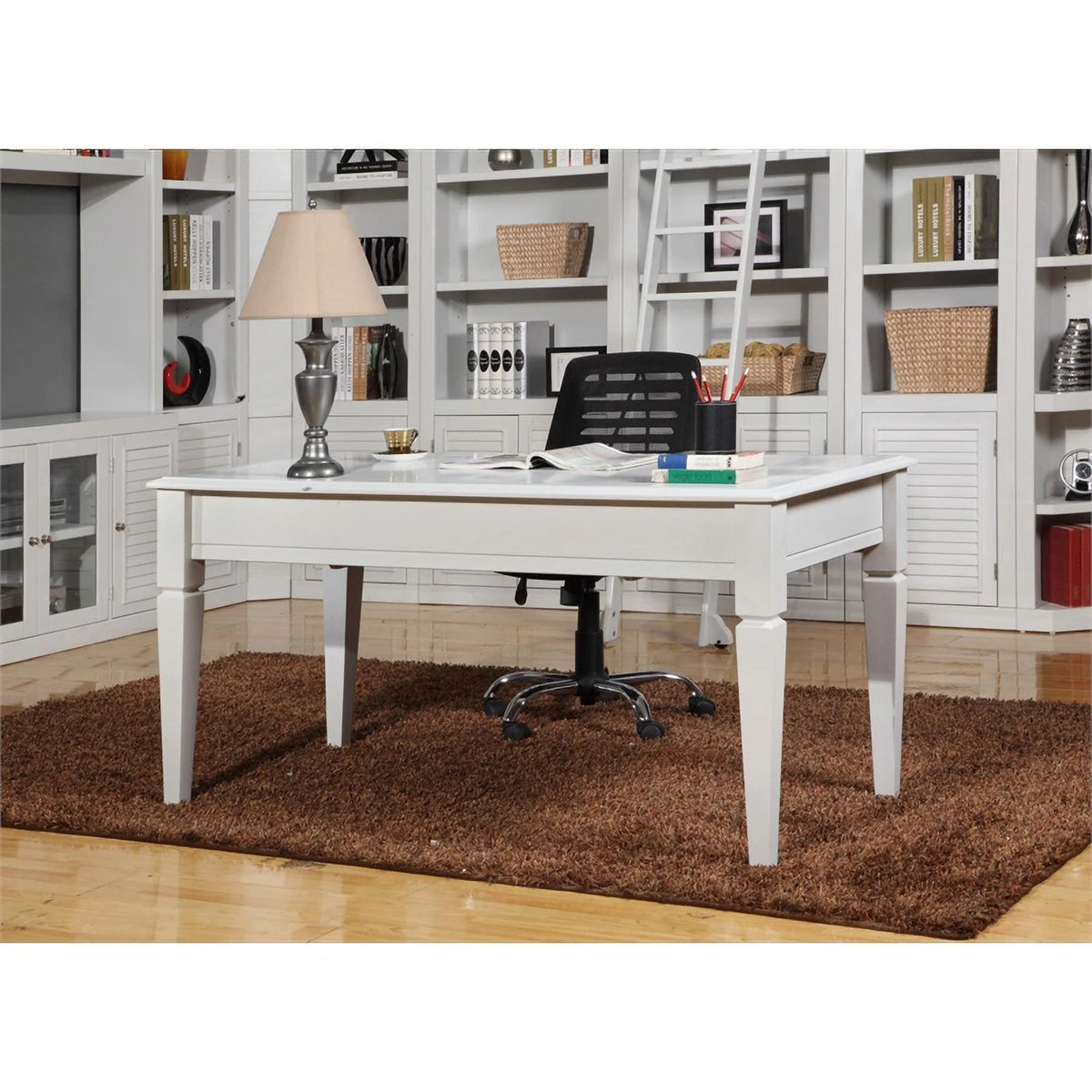 60" Transitional Wood Writing Desk Q331