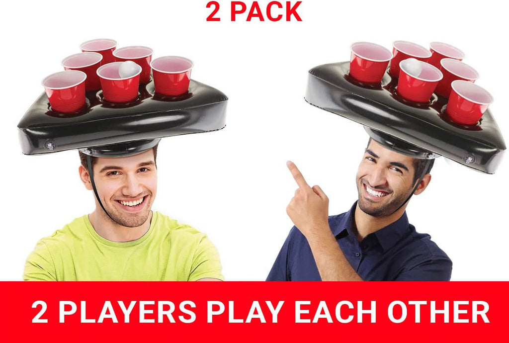Inflatable Pong Hat Game Set with 16oz Red Cups and Pong Balls Z77273