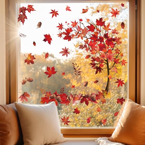 6 Sheet Large Reusable Winter Window Clings C4198