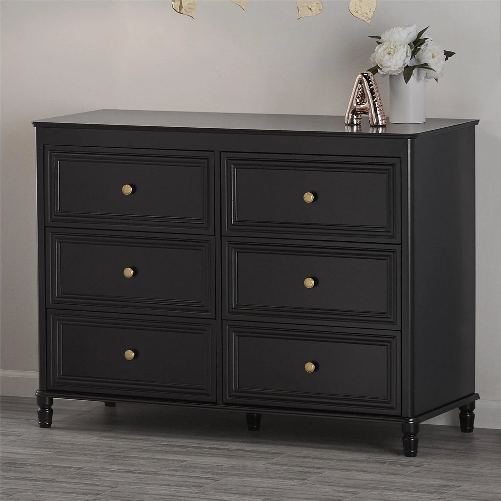 6 Drawer Ivory White Dresser A27444