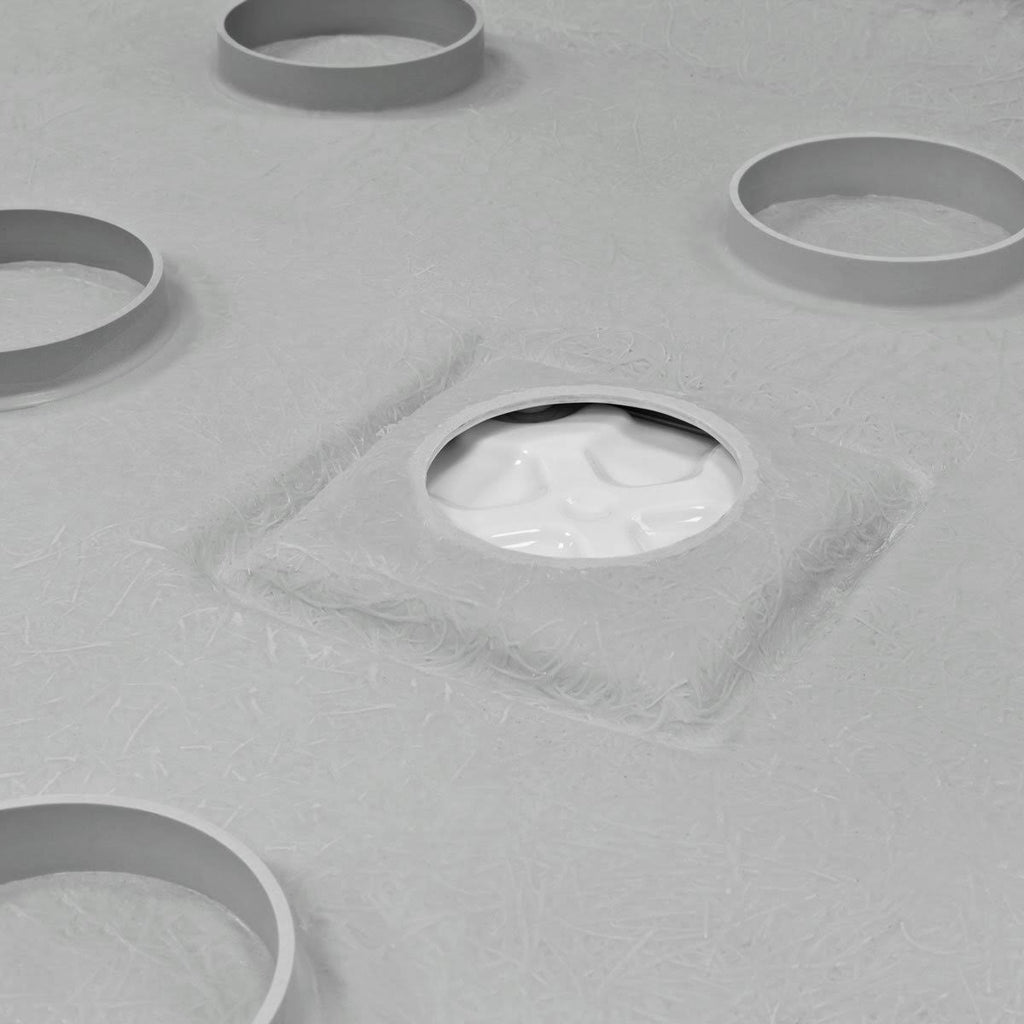 White 48 x 34 Threshold Shower Base Pan H61084