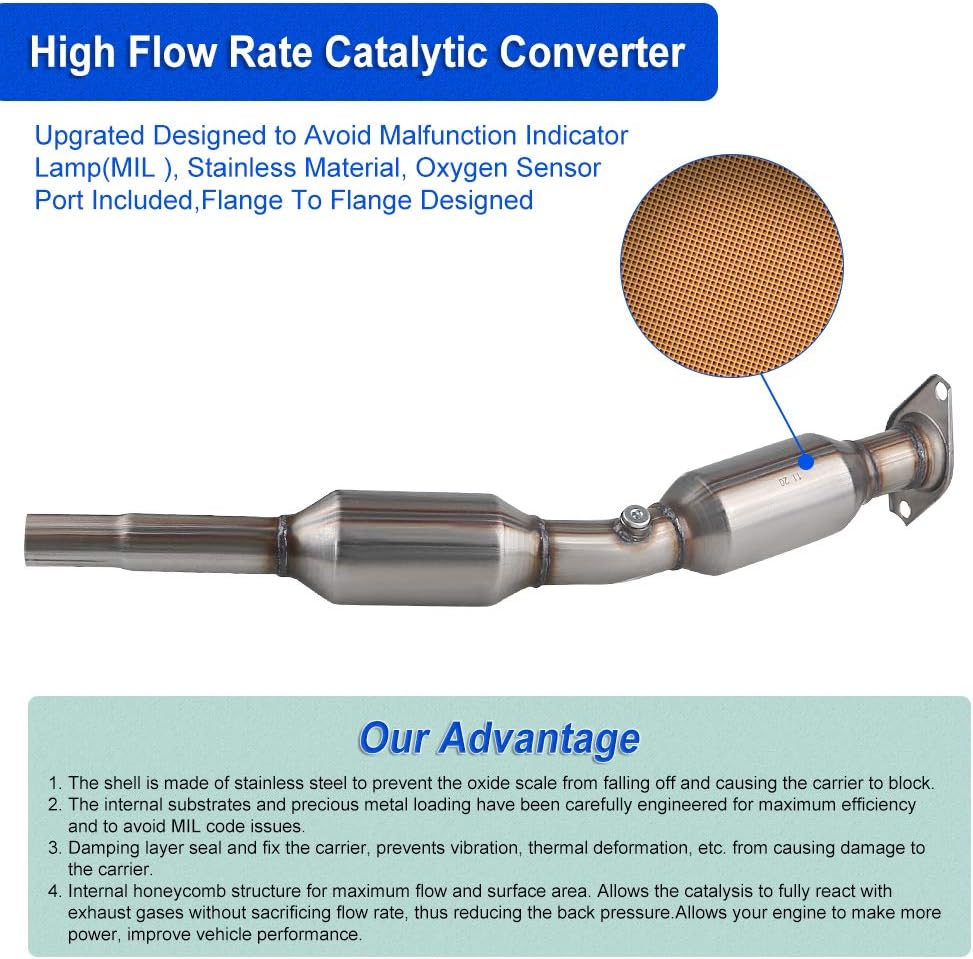 Catalytic Converter for Toyota Prius 1.5L 2004-2009, Direct-Fit Stainless Steel O566