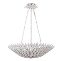 Matte White 6 Light Chandelier U87800