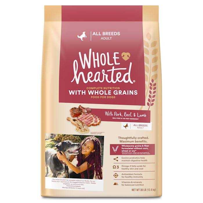 Whole Grains with Pork Beef & Lamb Dry Dog Food Y7825
