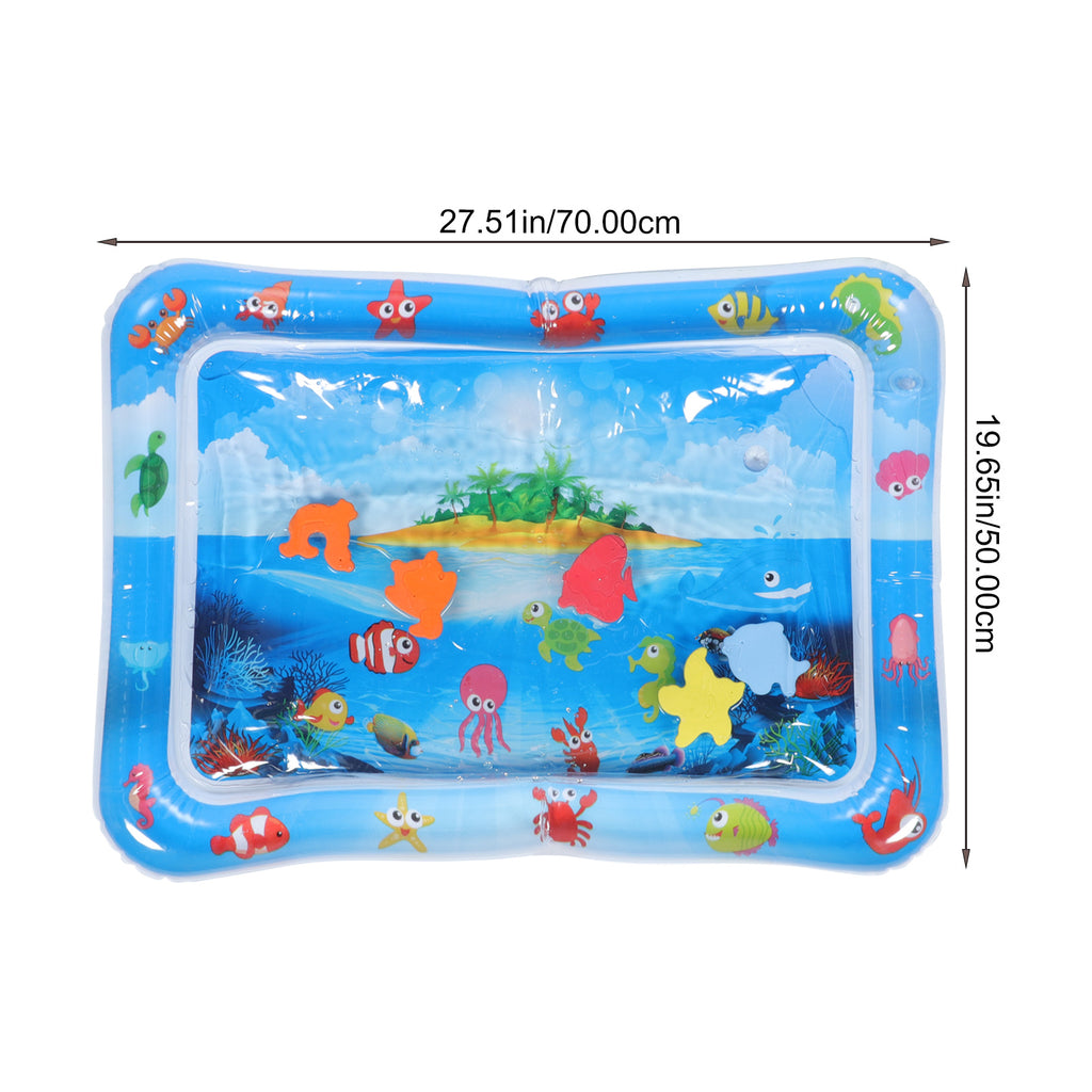 Inflatable Baby Crawling Pad Fish Mat Water Cushion Pvc E3865