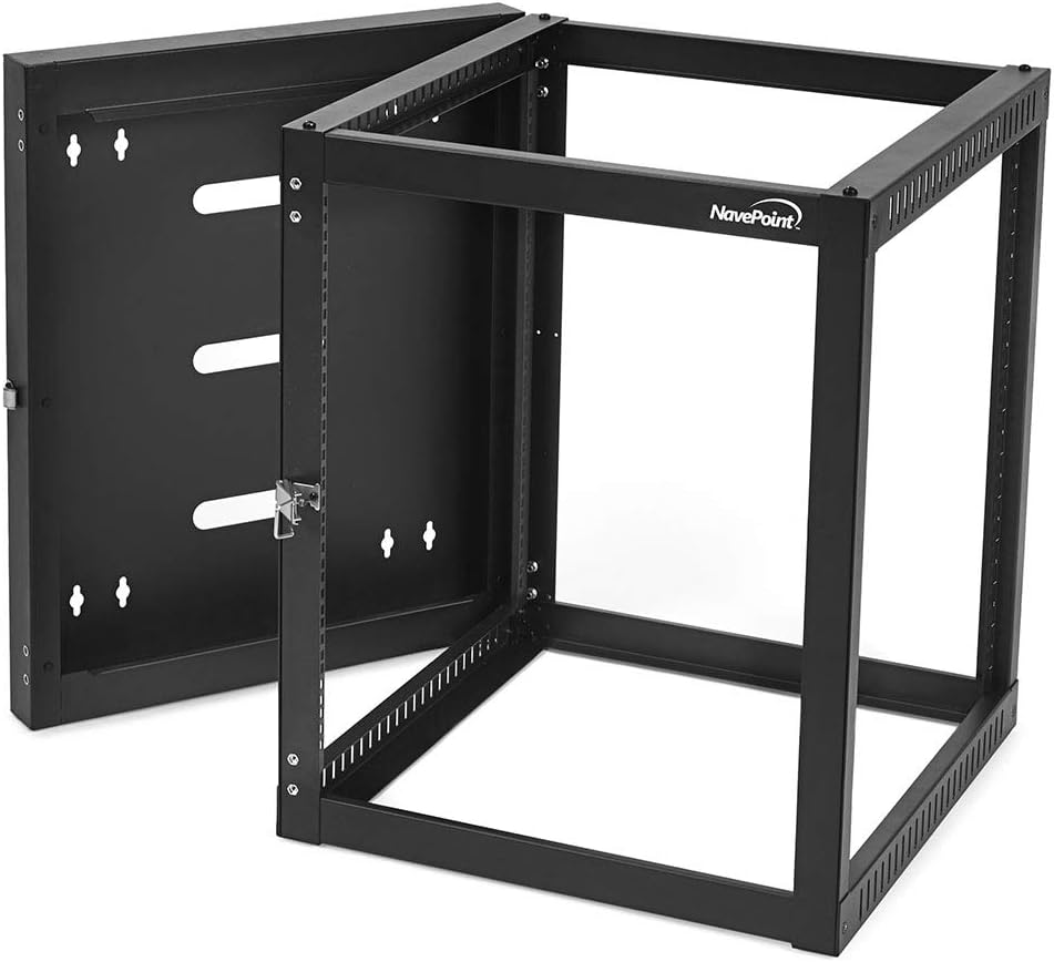 12U 4-Post Open Frame Wall-Mount Network Rack L5360