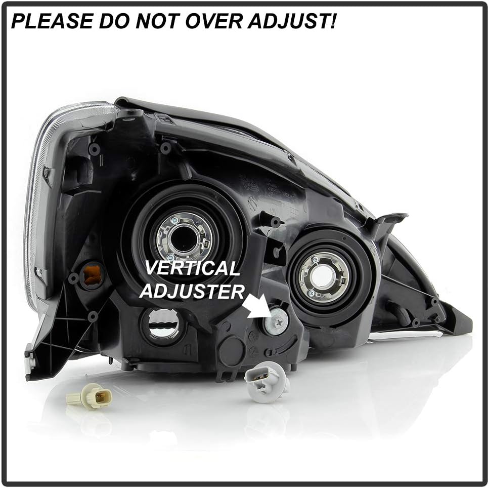 Black Housing Headlights Headlamps Assembly N1962