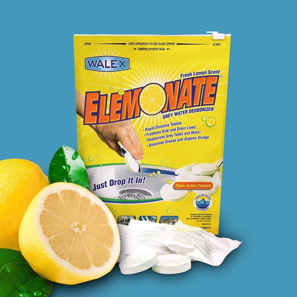 Grey Water Deodorizer Drop-Ins, Fresh Lemon Scent (12) S73818