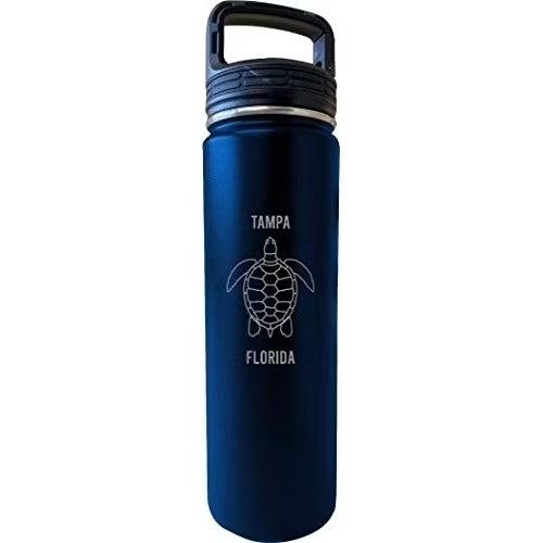 32 Oz Navy Insulated Double Wall Stainless Steel Water Bottle Tumbler Z73546