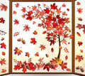 6 Sheet Large Reusable Winter Window Clings C4198