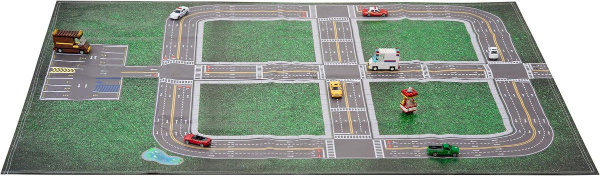 CAR Play Mat & Parking Lot for Toy Cars, Pack of 2 Z3665