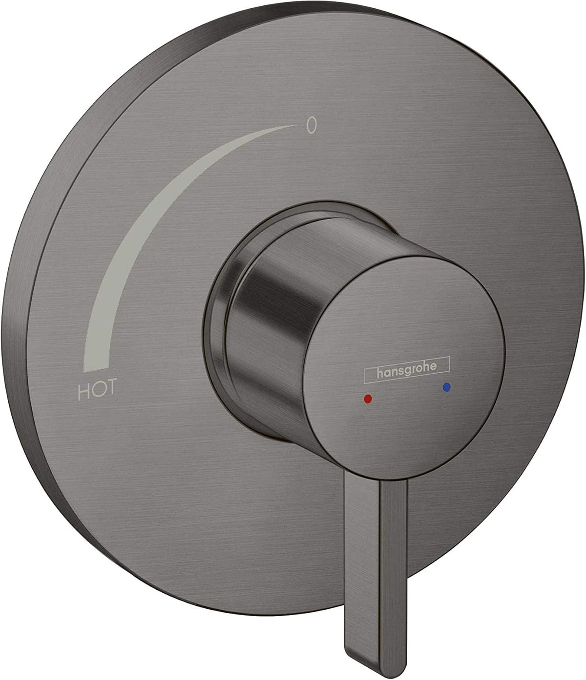 Matte Black 6-inch Wide Shower Valve Trim E153