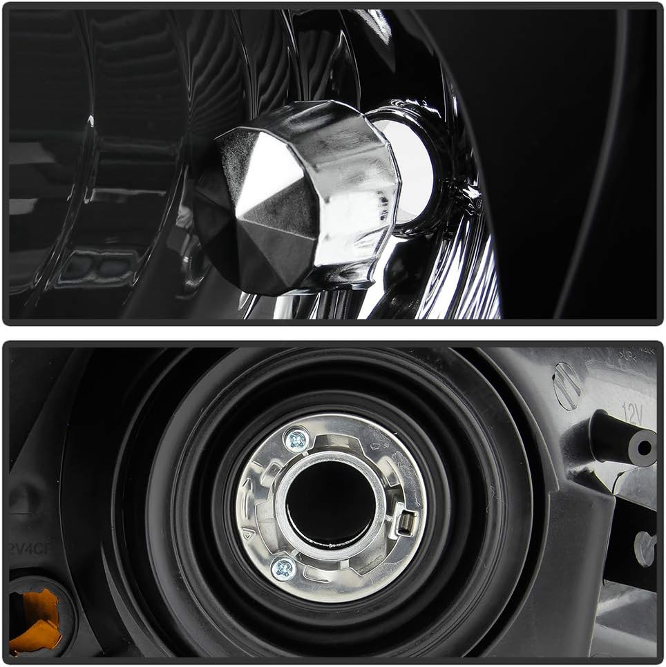 Black Housing Headlights Headlamps Assembly N1962