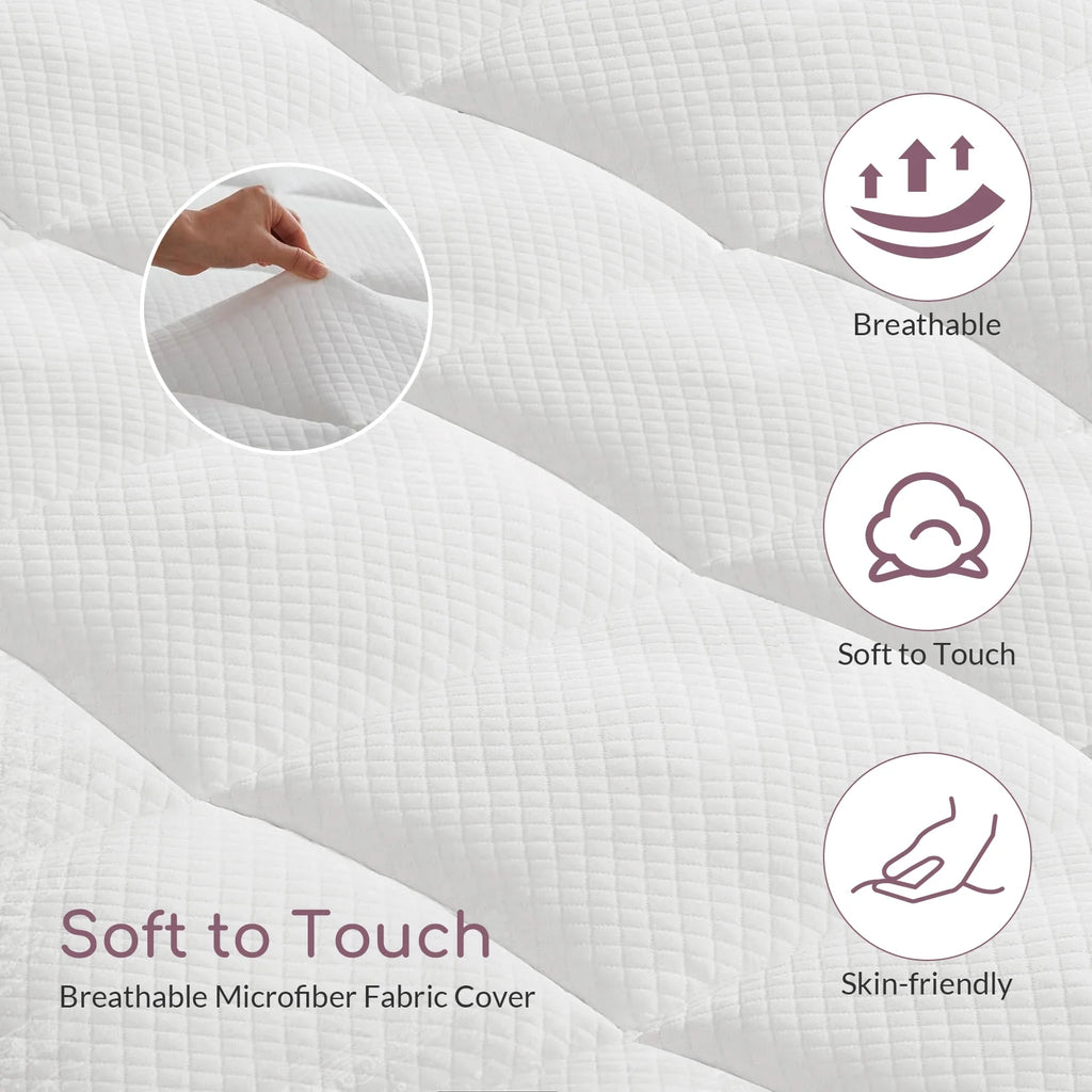 Full Size 4 inch Memory Foam Mattress Topper J925