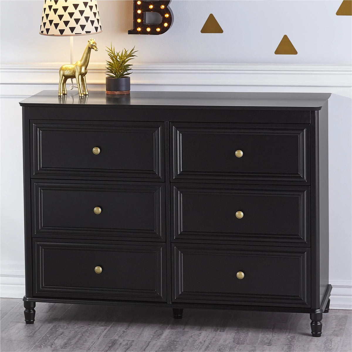 6 Drawer Ivory White Dresser A27444