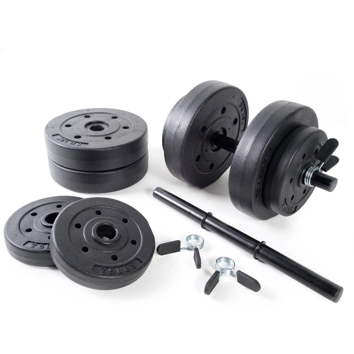 40lb Adjustable Vinyl Dumbbell Set D34643