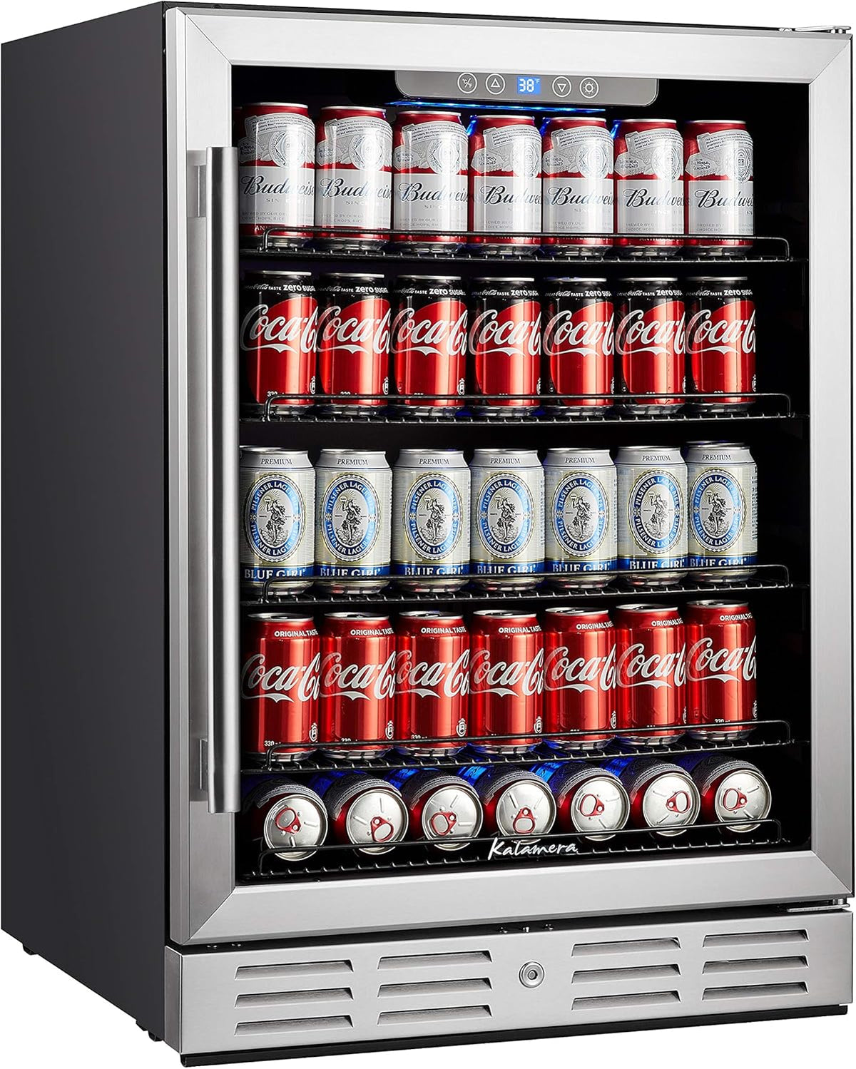 24 inch Beverage Refrigerator with Blue Interior Light C994487