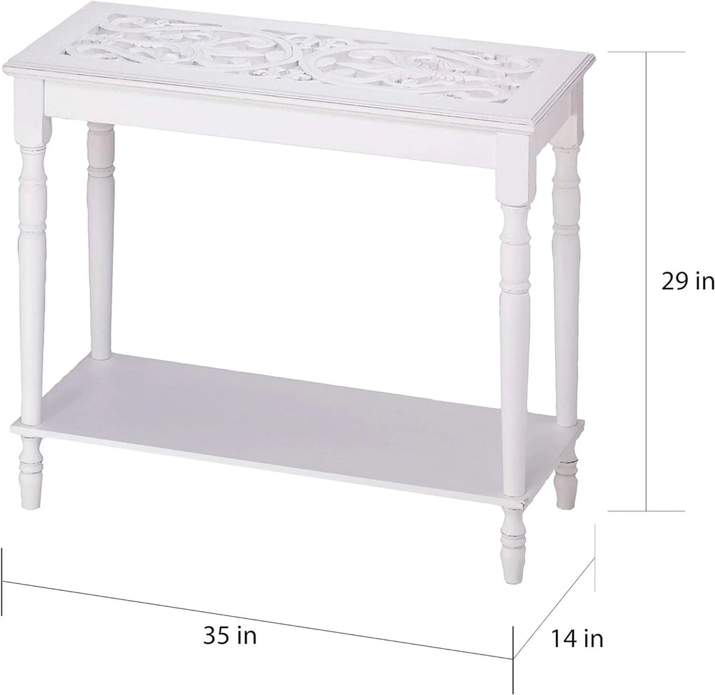 White Console Table B98723