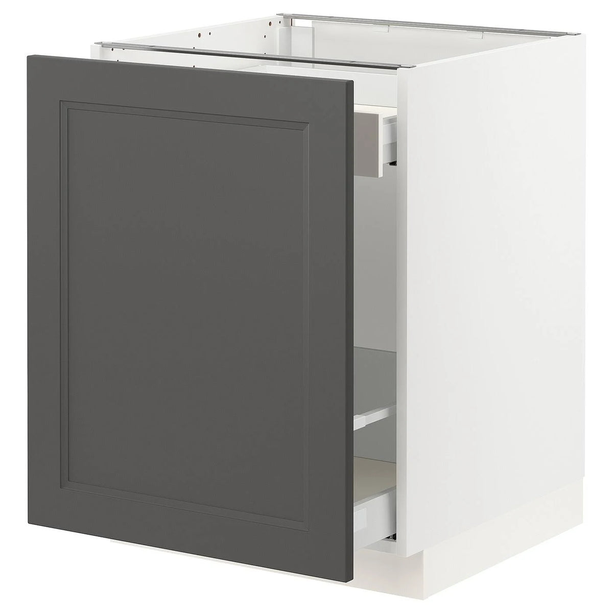 White Base Cabinet for Sorting with 1 Door, 24x24x30 J13836