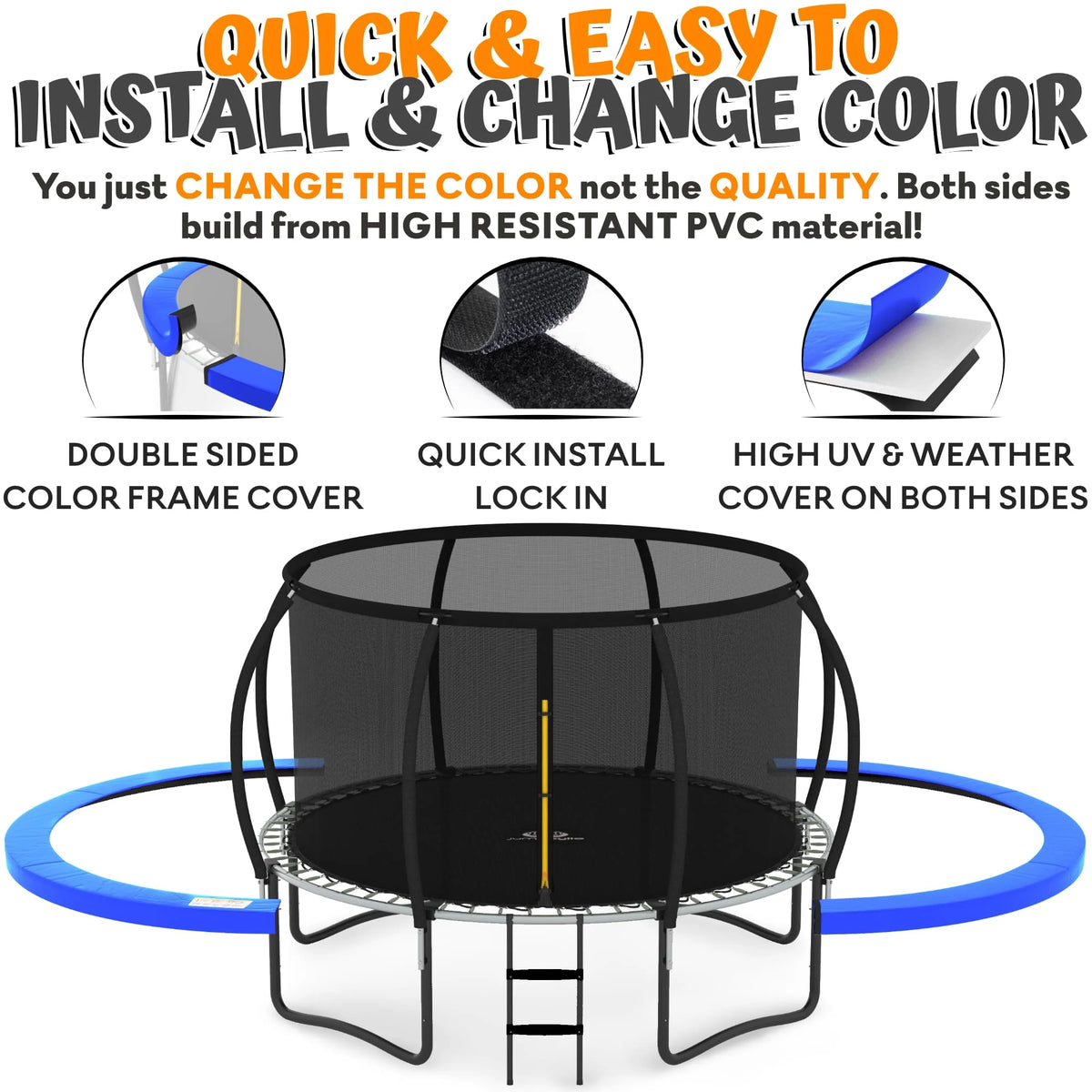 8FT 10FT 12FT 14FT Trampoline with Enclosure and Ladder O562