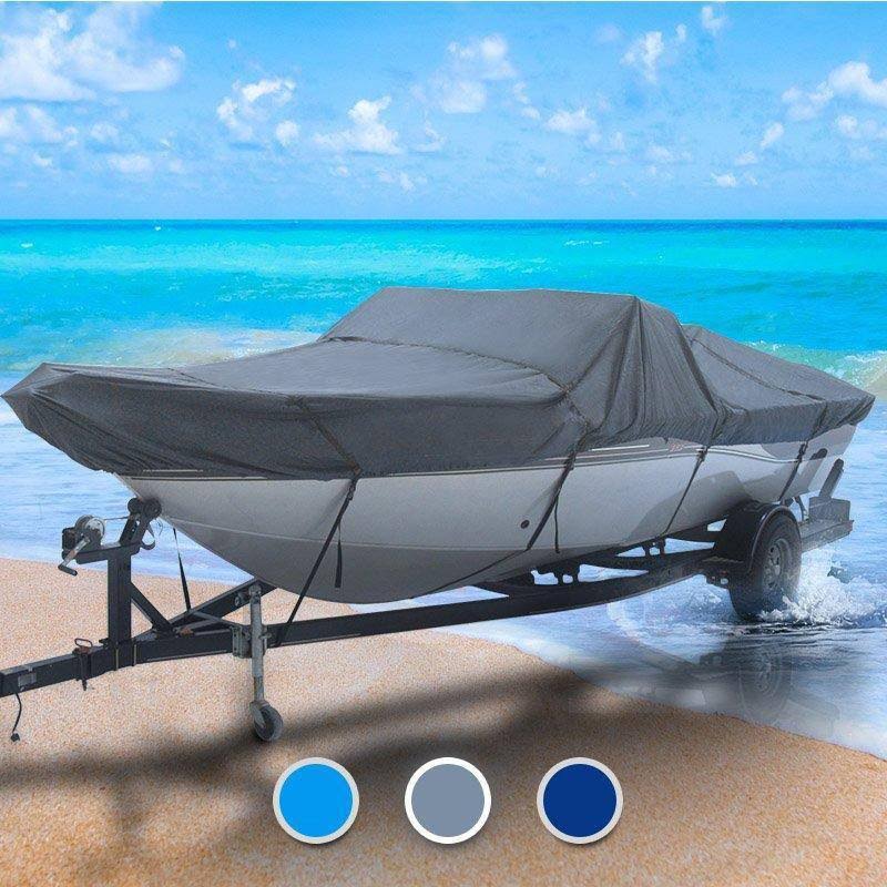 Gray Trailerable Cuddy Cabin Boat Cover C9623