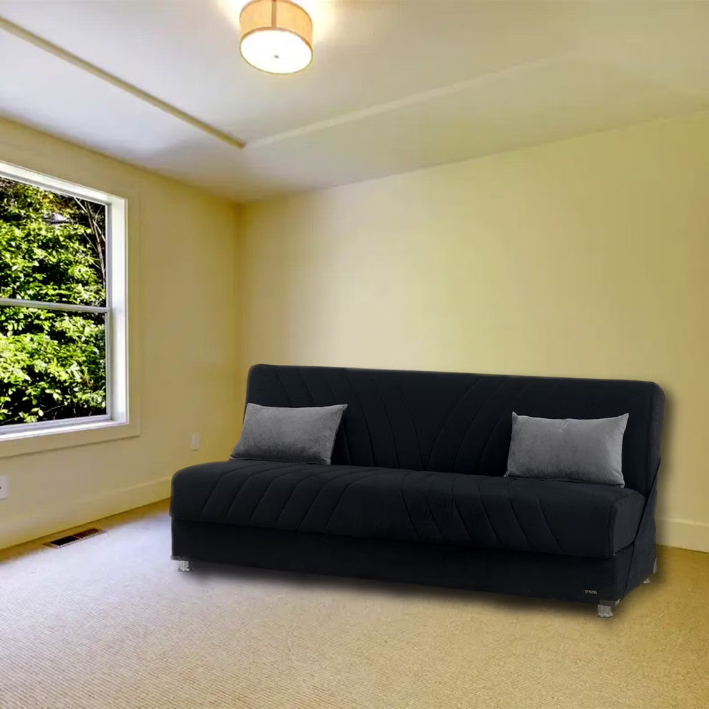 Black Fabric Sofa Bed N986445