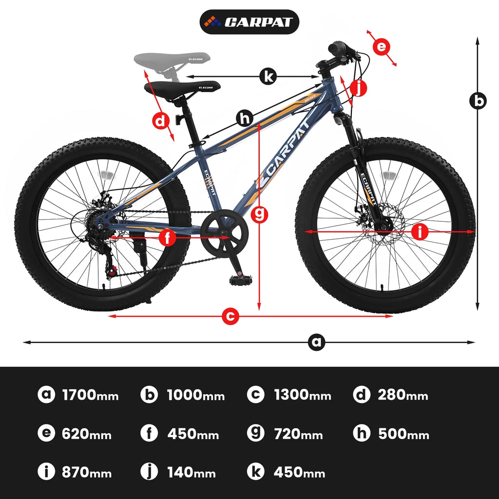 24 inch Mountain Bike with Fat Tires S515