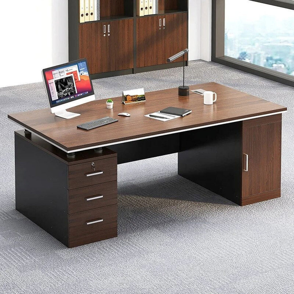 Computer Writing Desk with Drawers Z341