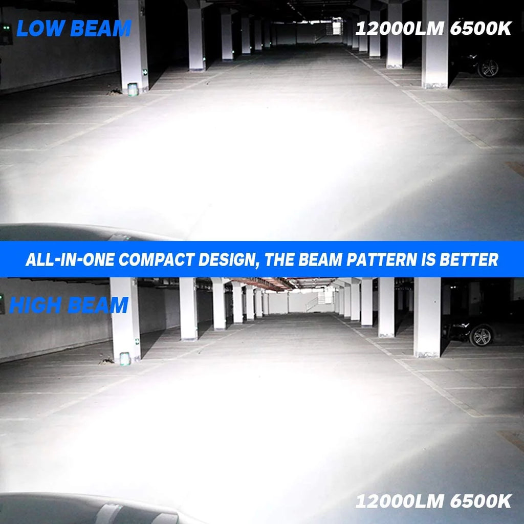H4/9003 LED Headlight Bulbs 6500K Cool White Pack of 2 I132