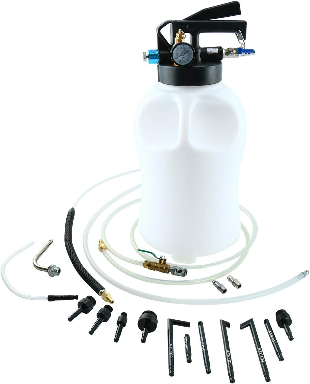 10L Pneumatic Air Oil Extractor Pump with 14pcs ATF Adapter S2025