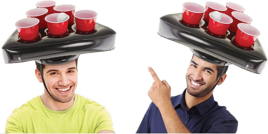 Inflatable Pong Hat Game Set with 16oz Red Cups and Pong Balls Z77273