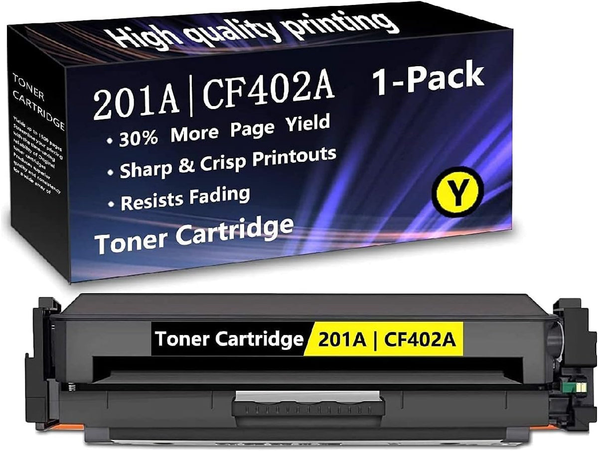 1 Pack Yellow CF402A Compatible Toner Cartridge P8964