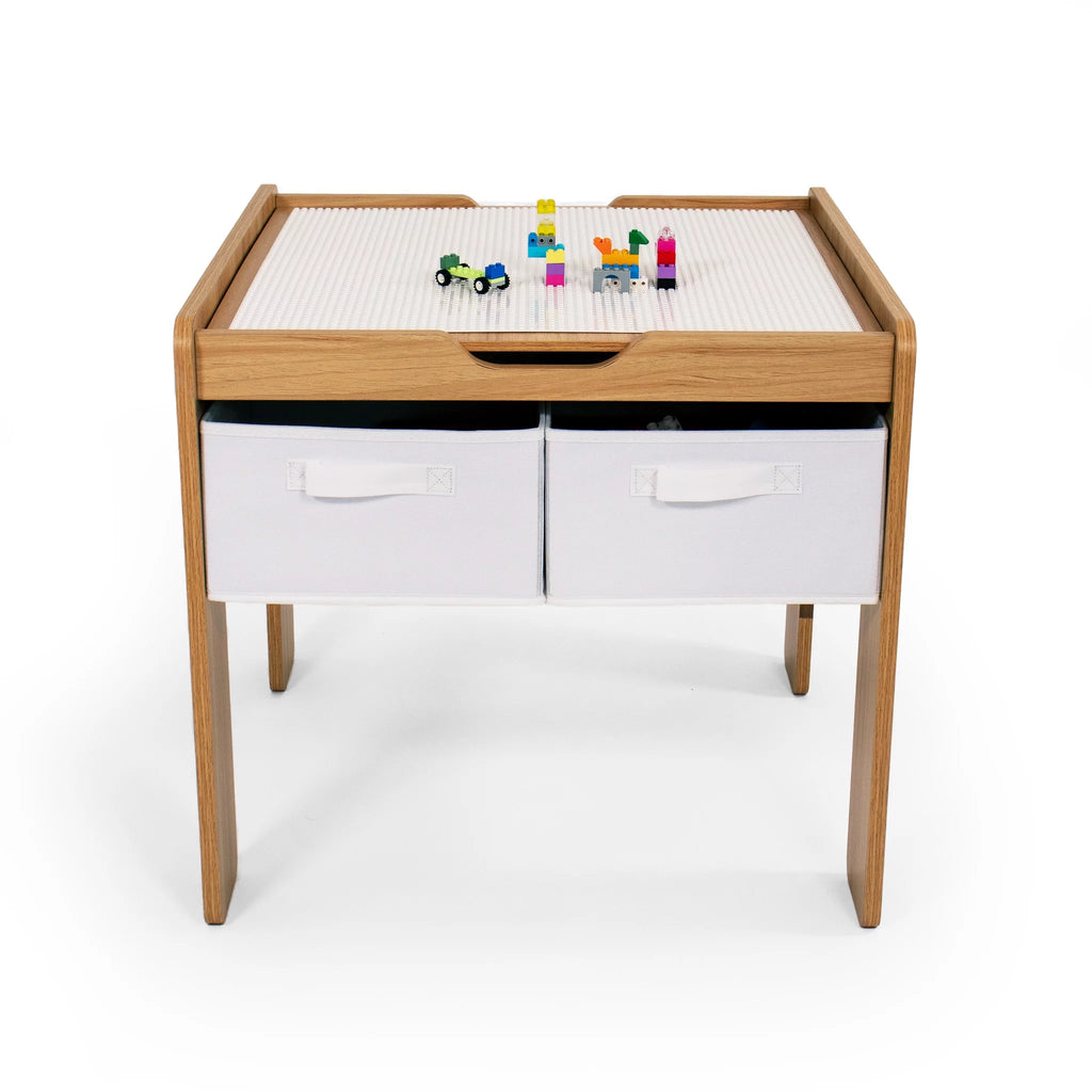 Kids Wood Table with 4 Bins P944