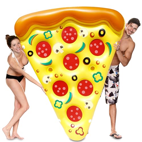 Inflatable Pizza Slice Pool Float with Cup Holders Q321200