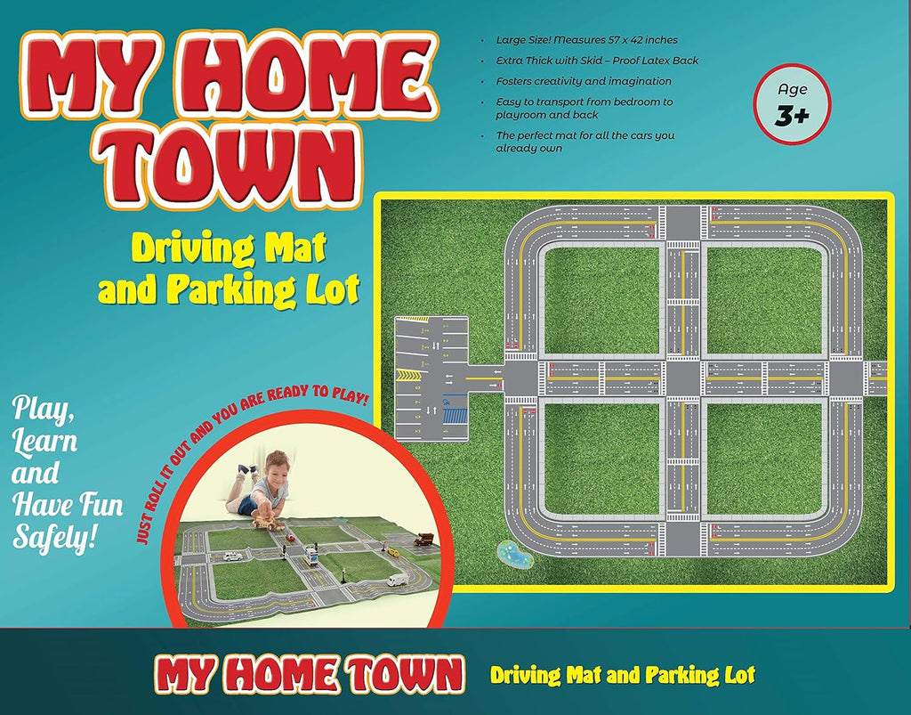 CAR Play Mat & Parking Lot for Toy Cars, Pack of 2 Z3665