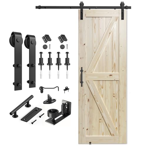 36in x 84in Sliding Barn Door with Hardware Kit H918