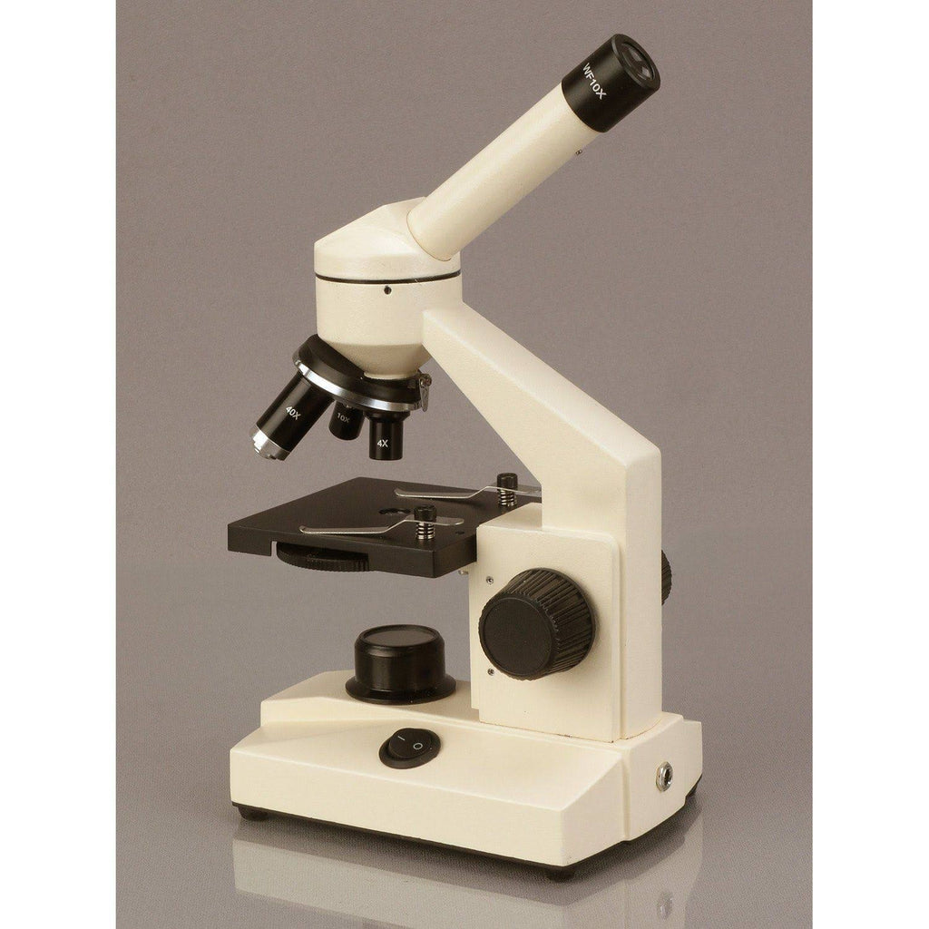 All-Metal All Optical Glass Lens Student Biological Field Microscope with LED Light A144