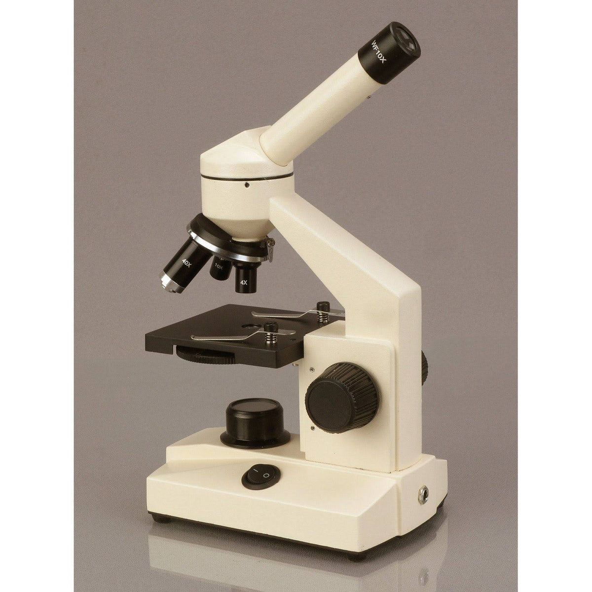 All-Metal All Optical Glass Lens Student Biological Field Microscope with LED Light A144