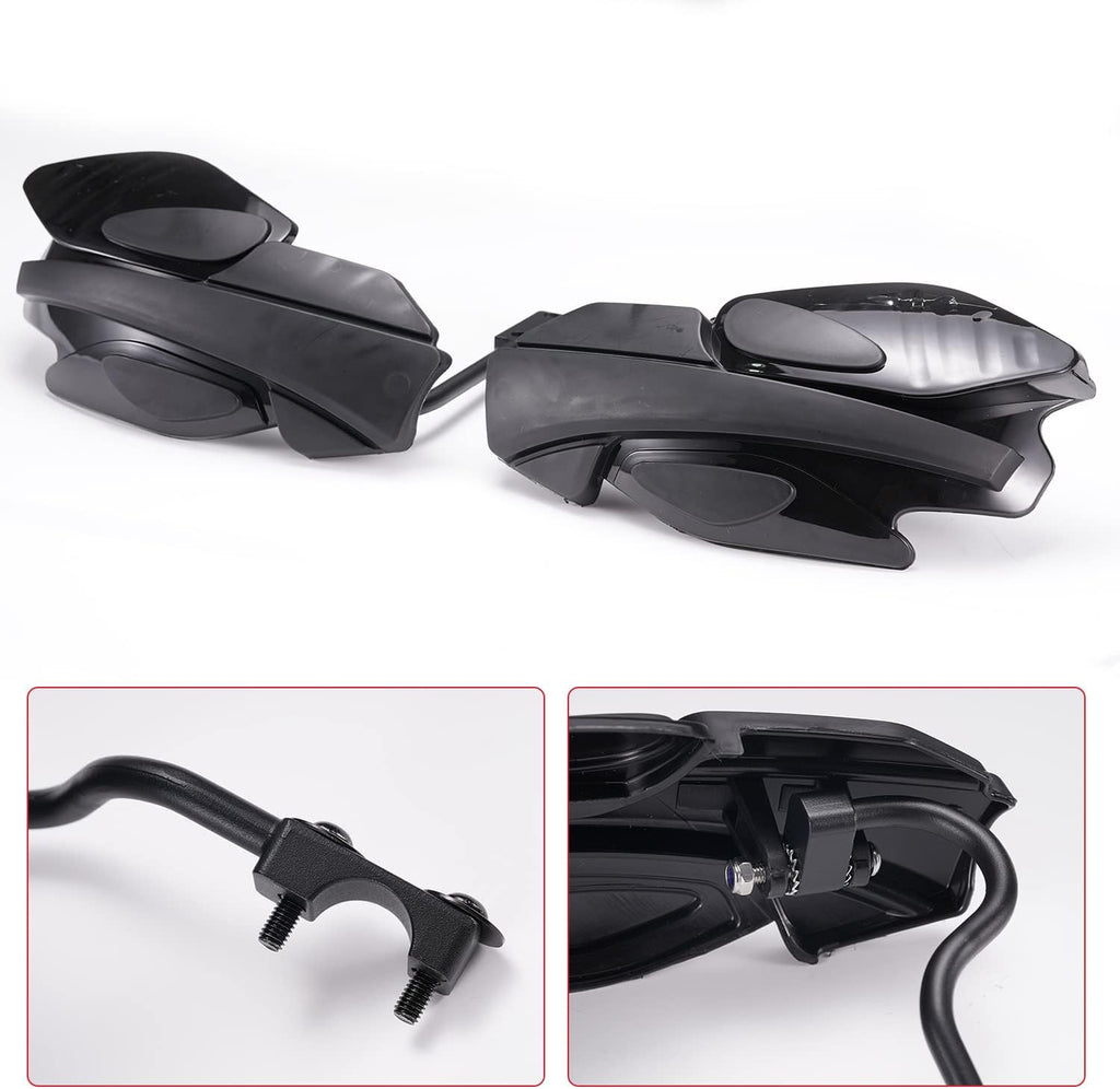 Black Handguards with Mount Brackets Kit, 2PCS N6832