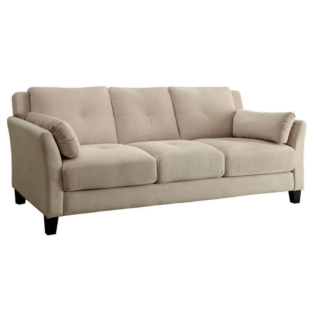 Beige Fabric Tufted Sofa B73157