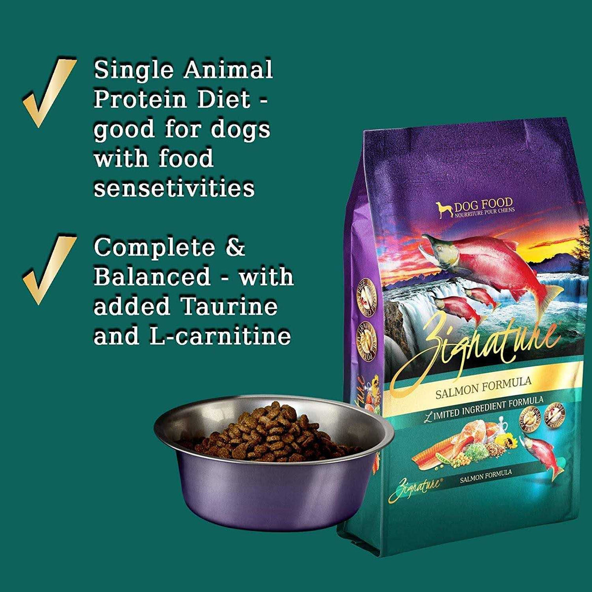 Salmon Formula Dry Dog Food E863