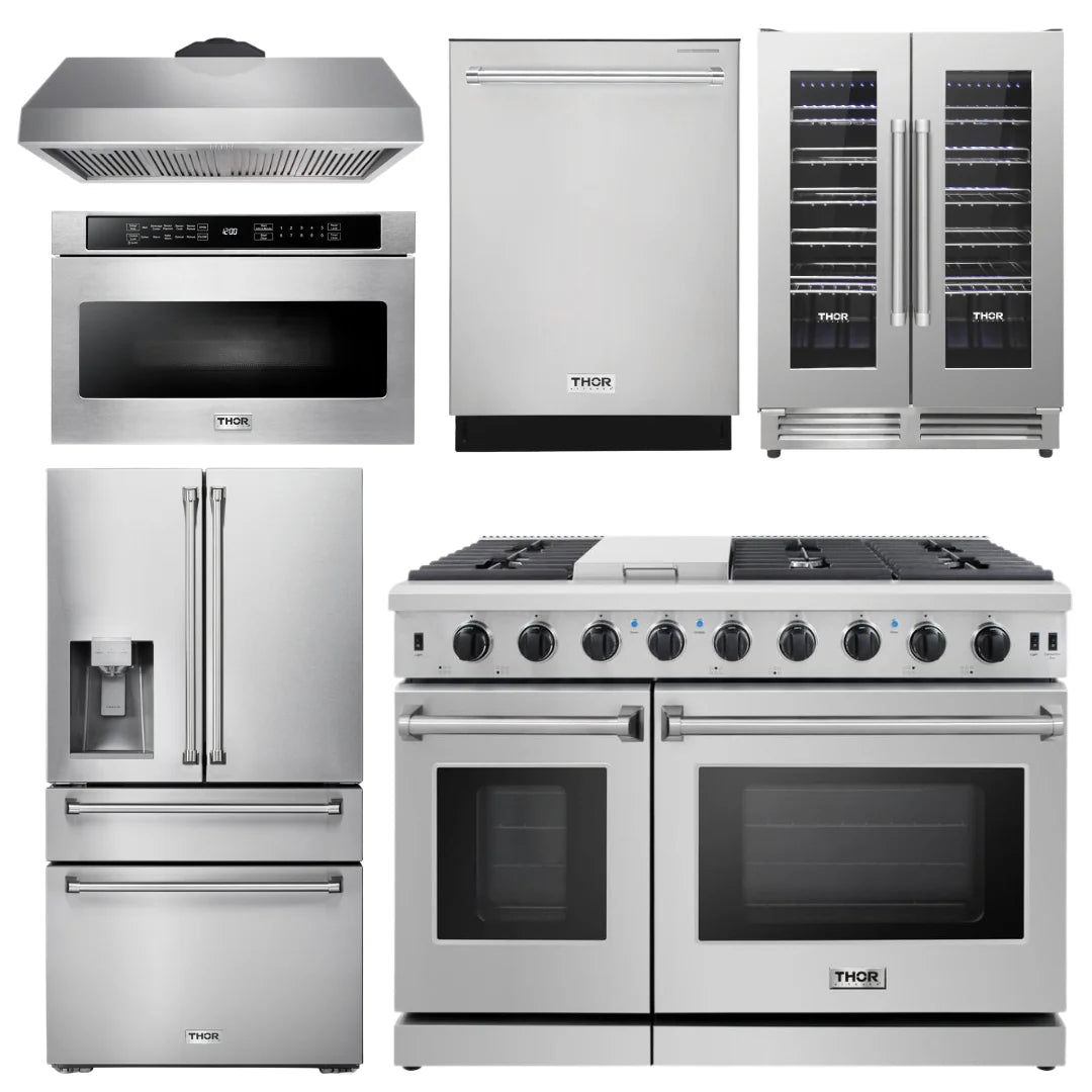 48 in. Propane Gas Range 6 Piece Kitchen Package K555