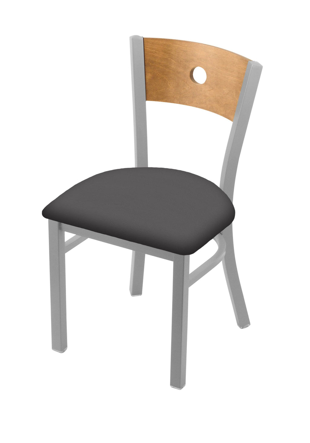 18x22 Chair with Anodized Nickel Finish, Medium Back O9457