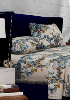 Queen Floral Printed Extra Deep Pocket Sheet Set C599