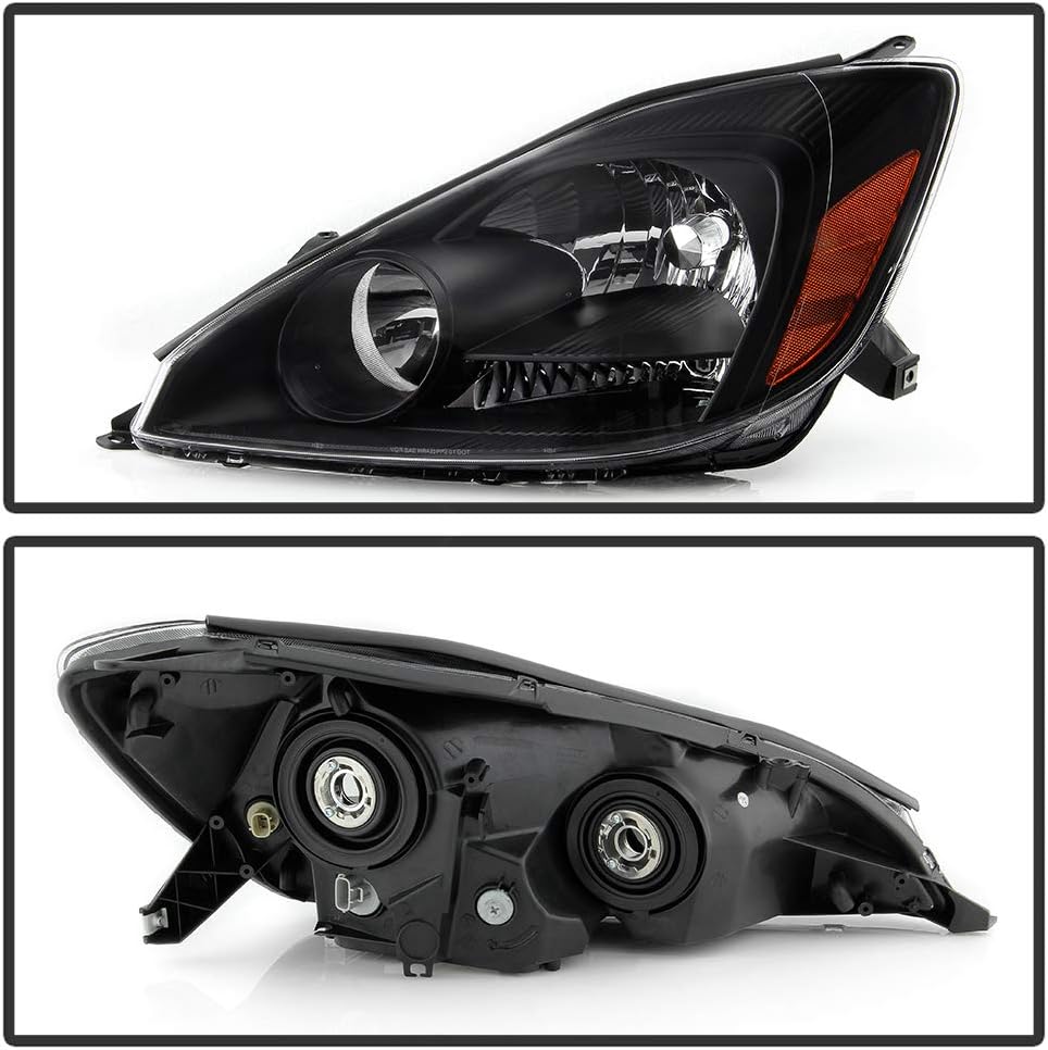 Black Housing Headlights Headlamps Assembly N1962