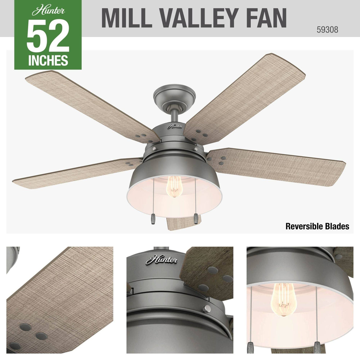 Indigo Blue Ceiling Fan N489248