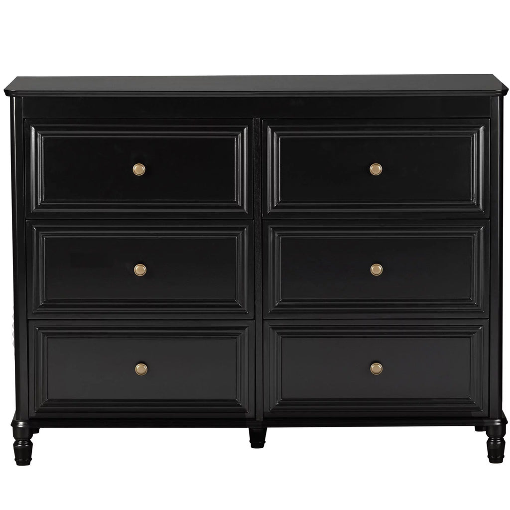 6 Drawer Ivory White Dresser A27444