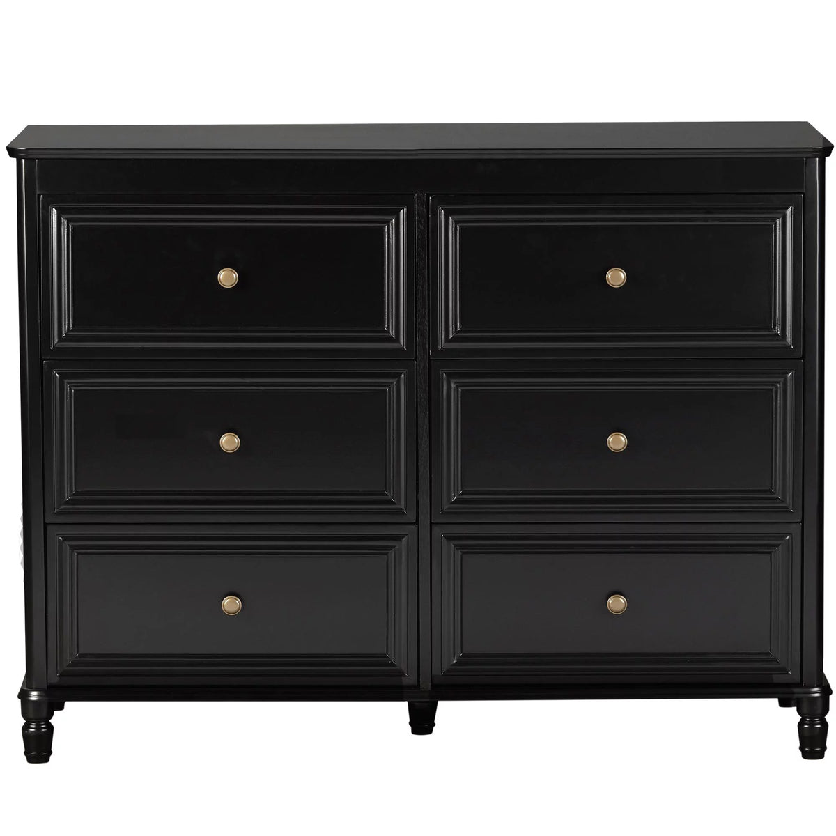 6 Drawer Ivory White Dresser A27444