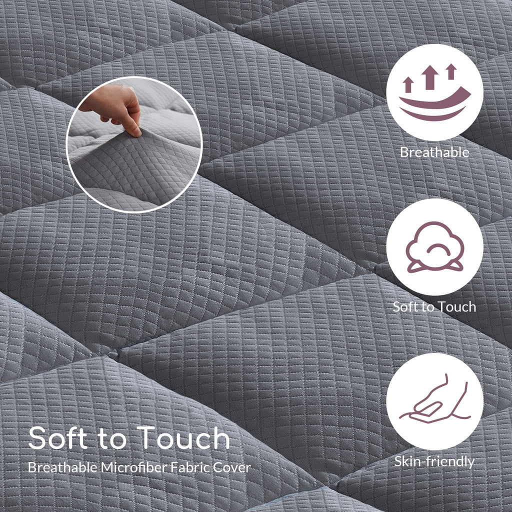 Full Size 4 inch Memory Foam Mattress Topper J925
